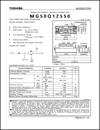 Click here to download MG50Q1ZS50 Datasheet