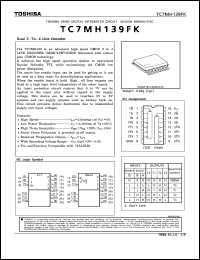 Click here to download TC7MH139FK Datasheet