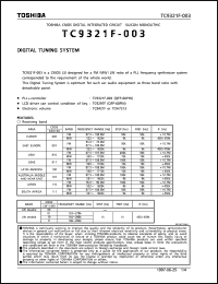 Click here to download TC9321F-003 Datasheet