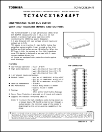 Click here to download TC74VCX16244FT Datasheet