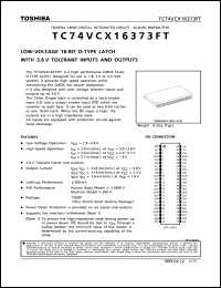 Click here to download TC74VCX16373FT Datasheet