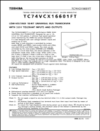 Click here to download TC74VCX16601FT Datasheet
