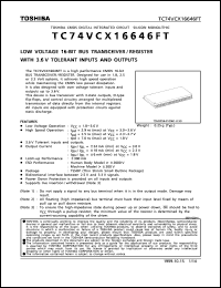 Click here to download TC74VCX16646FT Datasheet