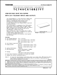 Click here to download TC74VCX16827FT Datasheet