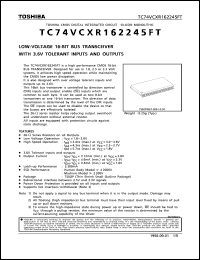 Click here to download TC74VCX162245FT Datasheet