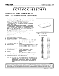 Click here to download TC74VCX162374FT Datasheet