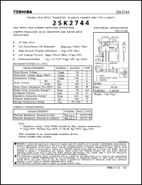 Click here to download 2SK2744 Datasheet