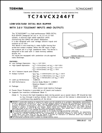 Click here to download TC74VCX244FT Datasheet