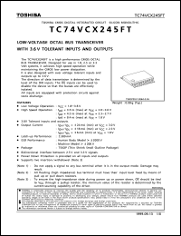Click here to download TC74VCX245FT Datasheet