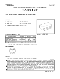 Click here to download TA4013F Datasheet