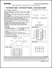 Click here to download TC74VHCT14 Datasheet