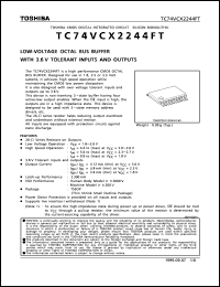 Click here to download TC74VCX2244FT Datasheet