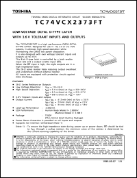 Click here to download TC74VCX2373FT Datasheet