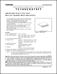 Click here to download TC74VCX373FT Datasheet