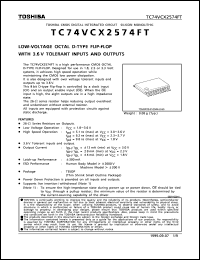 Click here to download TC74VCX2574FT Datasheet