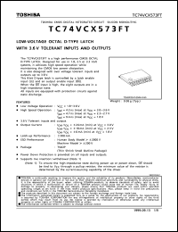 Click here to download TC74VCX573FT Datasheet