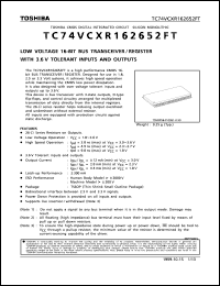 Click here to download TC74VCXR162652FT Datasheet