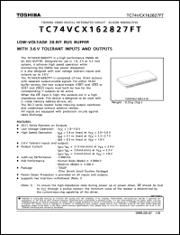 Click here to download TC74VCX162827FT Datasheet