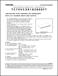 Click here to download TC74VCXR162600FT Datasheet