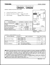 Click here to download CRG01 Datasheet