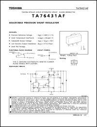 Click here to download TA76431AF Datasheet
