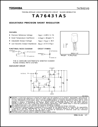 Click here to download TA76431AS Datasheet