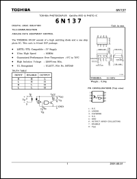 Click here to download 6N137 Datasheet