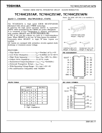 Click here to download TC74HC257AFN Datasheet
