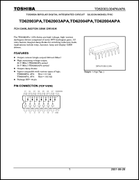 Click here to download TD62004PA Datasheet