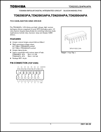 Click here to download TD62004APA Datasheet