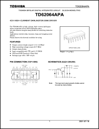 Click here to download TD62064 Datasheet