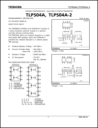 Click here to download TLP504A-2 Datasheet
