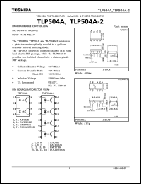 Click here to download TLP504 Datasheet