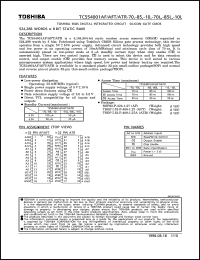 Click here to download TC554001AFT-70L Datasheet