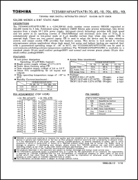 Click here to download TC554001ATRI-10 Datasheet