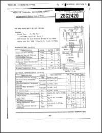 Click here to download 2SC2420 Datasheet