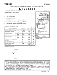 Click here to download GT50J301 Datasheet