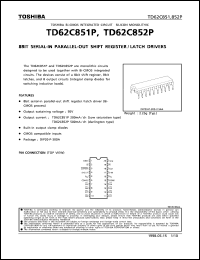 Click here to download TD62C851P Datasheet