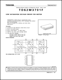Click here to download TD62M3701F Datasheet