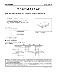 Click here to download TD62M3704 Datasheet
