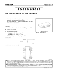 Click here to download TD62M8501F Datasheet