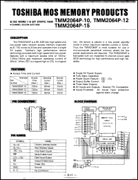 Click here to download TMM2064P-15 Datasheet