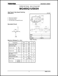 Click here to download MG400Q1US65H Datasheet