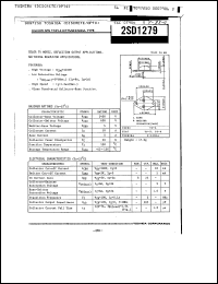 Click here to download 2SD1279 Datasheet