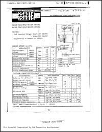 Click here to download 2SA815 Datasheet