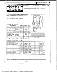 Click here to download 2SC2231 Datasheet