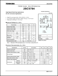Click here to download 2SC5784 Datasheet