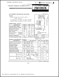 Click here to download 2SD1052A Datasheet