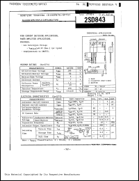 Click here to download 2SD843 Datasheet