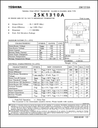 Click here to download 2SK1310A Datasheet